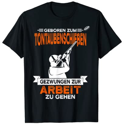 Tontaubenschießen Tontauben Wurfscheibenschießen Geschenk T-Shirt