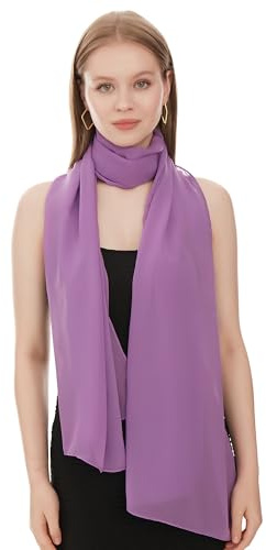 Chiffong Sjal Scarf För Dam – Lätt Och Tunn Halsduk Mode Sjalar för Kvinnor - Chiffon Vårsjal - Elegant Sommarsjal För Damer