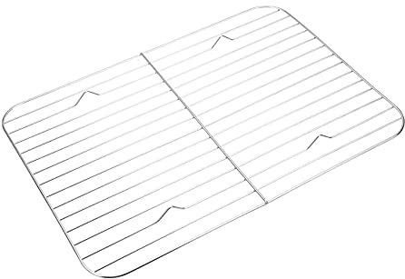 ACiyD Teglia da Forno 42X32X7cm con Set Rimovibile Teglia da Forno in Acciaio Inossidabile Non tossica, utilizzata per Forno, lavastoviglie, griglia di Raffreddamento per pentole