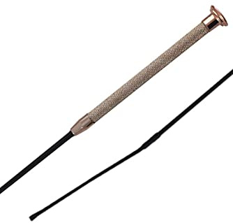 Woof Wear Glitz Dressage Whip - Rose Gold