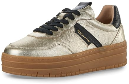 Tamaris Damen Schnürer metallic 38