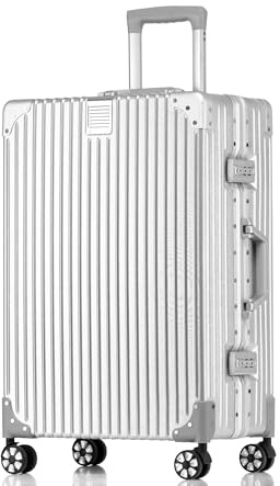 HotWay Carry On Luggage with Aluminum Frame, 20 Inch PC Hard Shell Suitcase with Spinner Wheels and TSA Locks, Lightweight Luggage for Business Travel (22x14x9 Airline Approved)