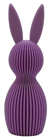 Kashyke Moderne Osterhase Deko 3D Druck Deko Hase, Osterdeko I Hasen Modern I Tolle Osterfiguren, Hasenfiguren, Dekofigur, Osterdeko Tisch, Dekoration für Ostern (Lila)