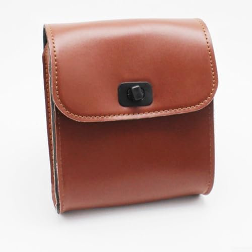 Gettimore Satteltasche zum Aufhängen für Motorräder und Fahrräder, kratzfestes Design (Braun)