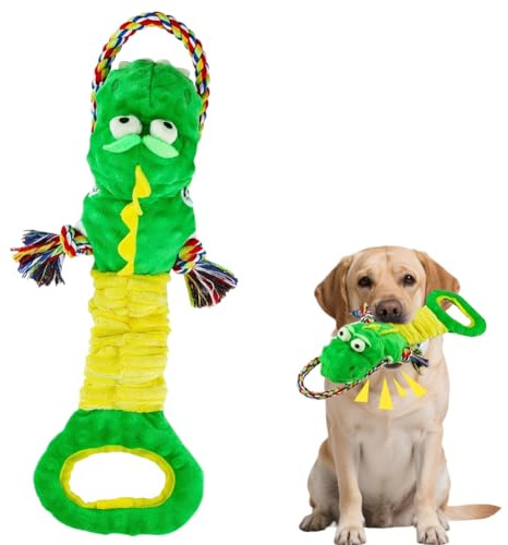 VOHESEA Juguete para perros, juguete para masticar, juguete para perros chirriante, resistente e interactivo, juguete de peluche para cachorros, adecuado para todo tipo de perros pequeños
