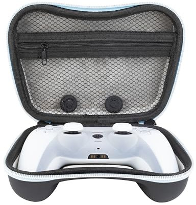 Konix Mythics Schutz- und Transporthülle für den DualSense PS5-Controller - Stoßfest - 4 Zoll-Auflagen inbegriffen