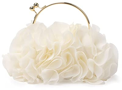 Jywmsc Femmes Floral Embrayage Sacs à main Satin Fleur Sac de soirée Party Prom Sacs à main
