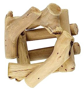 Yardwe Support De Fleurs en Bois Rustique, Pot De Fleurs pour Ananas Aérien, Support De Bougie Compact en Bois Naturel, Accessoire Solide pour Décoration Intérieure, Bureau, Balcon, Set Polyvalent