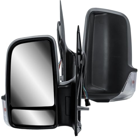 Specchietto retrovisore esterno elettrico e riscaldabile con indicatori di direzione per Mercedes Sprinter 906 VW crafter 2006 – 2018 (lato guidatore)