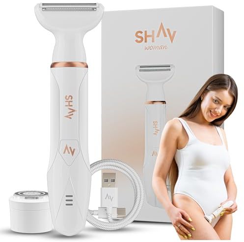 Shav Woman - Maquinilla de afeitar eléctrica para mujer, inalámbrica, CutFree, IPX5