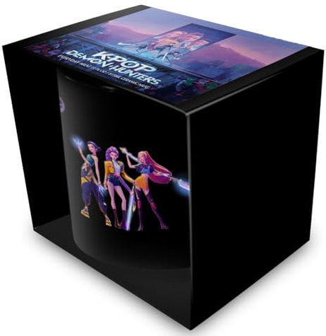 Pyramid International K-POP Dämonenjäger (HUNTRIX) schwarze POD-Tasse, 315 ml, Premium-Keramik-Kaffeetasse für Zuhause oder Büro