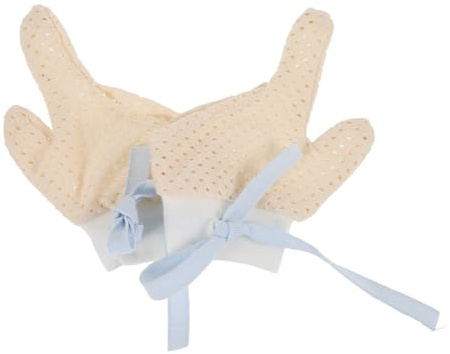 JUMPLAWN Guantes para Bebés Anti-chupar y Anti-arañazos de Algodón, 1 Par, Protección Cómoda Hora de Dormir o Viendo Televisión