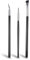 3 Stück Eyeliner Pinsel Set Feiner Punkt Eyeliner Pinsel Professioneller Abgewinkelter Eyeliner Pinsel Augenbrauenpinsel Detaillierter Eyeliner Make-up Pinsel für Anfänger Augen Make-up Werkzeuge