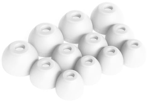 Okuli 12 x Écouteurs en Silicone Embouts d'oreilles pour Sony WF-C500 Casque Écouteurs en Blanc