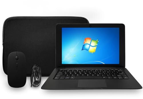 iSTYLE 10.1 pollici Laptop Windows 10 Slim Laptop Netbook - 2GB RAM 64GB Storage, USB 3.0, WiFi, HDMI, BT, supporta 1T TF-Card, Tastiera QWERTY Inglese