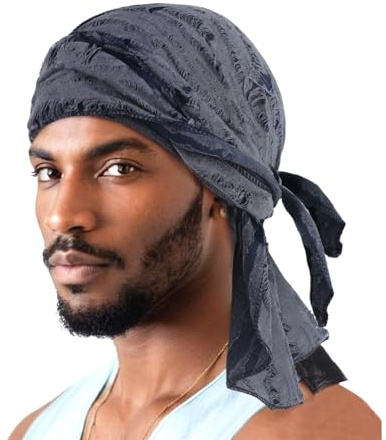 RUIXIA Bandana Cyclisme Homme Chapeau Pirate Bandana de Sport Vintage Bonnet Sous Casque de Vélo Moto Séchage Rapide Turban pour Course Danse Camping Fitness Tennis
