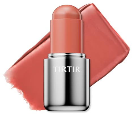 TIRTIR Mood Glider Lip & Blush Stick | Multi Use for Lip and Cheek with Creamy Buildable Texture and Natural Glow Color #02 Rose Drizzle, 0.13Oz
