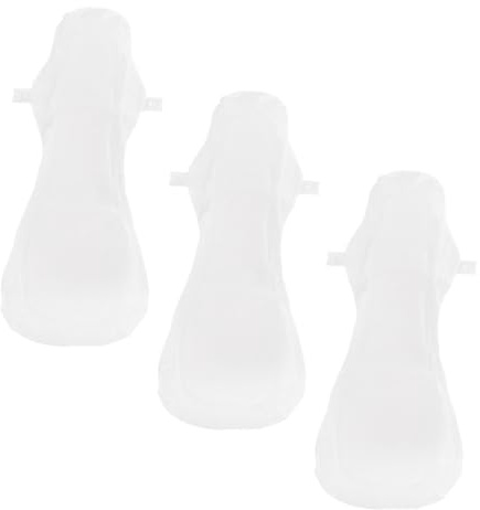 ELAYARD Compresas Flexibles Reutilizables Algodón 420 MM 3 Unidades Antibacterianas para Cuidado Íntimo y Menstruación Diaria Femenina