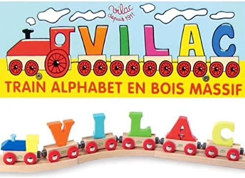 Vilac- Wagon Lettre L, 0982 Multicolore