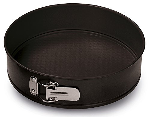 Guardini, Moule à charnière à 1 fond Ø 30 cm, Acier avec revêtement antiadhésif, Noir, Fabriqué en Italie, Ligne Gardenia