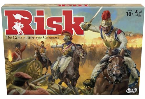 Risk, Jeu de Société Stratégique et Immersif, Jeu de Plateau de Conquête avec Missions et Armées, Version Française pour Enfants dès 10 Ans, Filles, Garçons et Adultes
