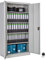 TecTake® Armario Archivador Oficina en Acero, Armario Exterior e Interior con Cerradura, Armario Multiusos con 2 Puertas, 4 Estantes Ajustables y 5 Alturas, Fácil Montaje, 180x90x40 cm - Gris