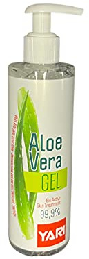 Yari Gel aloe vera bio pur 250 ml soins cheveux visages masque crème hydratante corps apaisant nourrissant coups de soleil soin peau grasse après-shampoing démêlant pure après soleil cire épilation