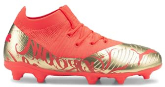 PUMA Unisex-barn Future Z 3.4 Neymar Jr. Fast mark/konstgjord mark, Eldig korall-guld, 11 Big Kid