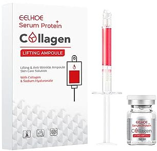 Sérum Visage, Sérum Visage Collagène, Ampoule De Collagène, Sérum Booster Au Collagène, Ampoule Lifting Au Collagène, Réduit Les Rides Et Raffermit La Peau, Éclaircir Le Teint, Hydrater Et Hydrater