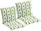 MLordoarf Lot de 2 coussins de chaise avec dossier - Coussin de dossier avec rubans - Pour chaise de jardin - 40 x 80 cm