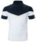 LOIJMK Männer Frühling Sommer Mode Sport Top Shirt Baumwolle Patchwork Kurzarm Casual Top T Shirt Fliegeruhr (White, XXL)