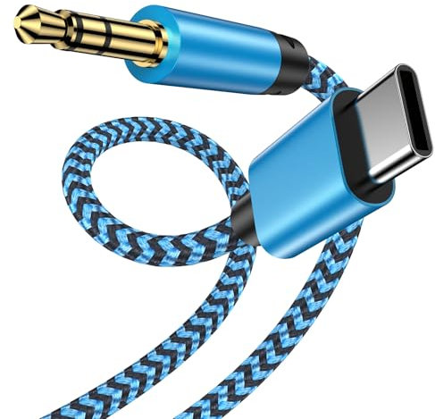 GiGreen Aux to USB C, USB C to 3.5mm Jack Male Cable, Type C to Aux Cable Car Stereo Cord Headphone Lead for Samsung Galaxy S25 S24 S23 S22 A16 A35 A55 Note 20, iPhone 16/15 Pro Max Pixel 9/8(1M)
