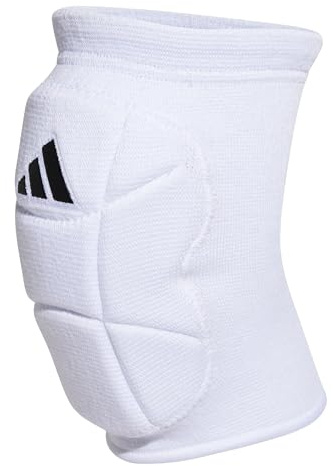 adidas Unisex Elite Volleyball Knieschoner, Weiß/Schwarz, L