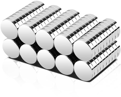 Aenienoe 100 Pezzi Calamite Piccole Calamite Potenti Magneti Neodimio 12x3m Tonde Calamite Frigorifero Lavagna Magnetica Scientifico Magnete Industrialem