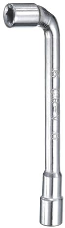 sourcing map Llave hexagonal en ángulo en forma de L de 6 mm 45# de acero de doble extremo métrico de 6 puntos para reparación general, tuberías, mantenimiento de automóviles de bicicleta