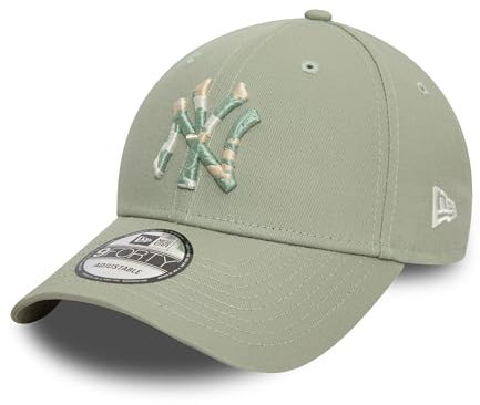New Era New York Yankees 9Forty Cap verstellbar gebogener Schirm Kappe Camouflage Teamlogo NY grün - One-Size