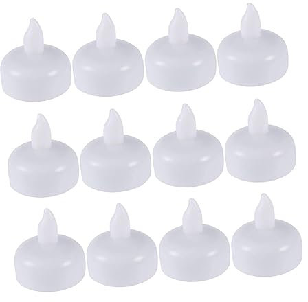 Holibanna Candela Led Galleggiante Lampada A Candela Elettronica Per Decorazione Festa Nuziale O Eventi All'aperto