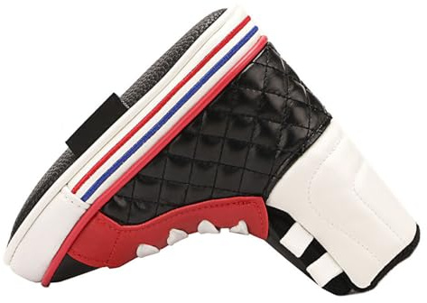 Cubierta para la cabeza de golf, cubiertas para putter de golf, cubiertas para palos de golf en forma de zapato, evita arañazos y daños en la cabeza de golf, accesorios de palo en forma de zapato