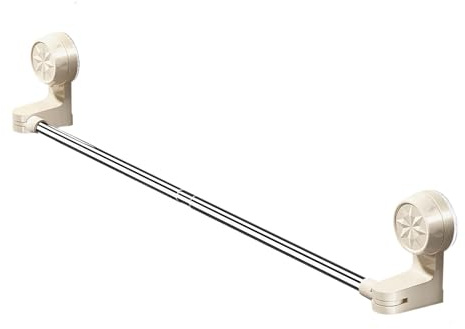 Barra para Toallas con Ventosas,Barra para Toallas Ajustable Y Retráctil con Ventosas - Accesorio De Baño Anticorrosivo para Interiores Bañera Piscina Vestuario Dormitorio Puerta