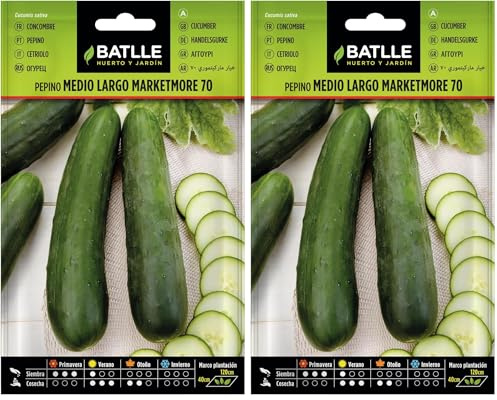 Semillas Batlle Pepino MARKETMORE 70 1/2 largo (Paquete de 2)