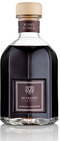 Dr Vranjes – Rosso Nobile 250 ml Diffuseur - Parfum d'ambiance luxe, fabriqué en Italie, parfum principal: Fruité, Pyramide Olfactive: Orange, Fraises et Fruits Rouges, Bois de Bouleau