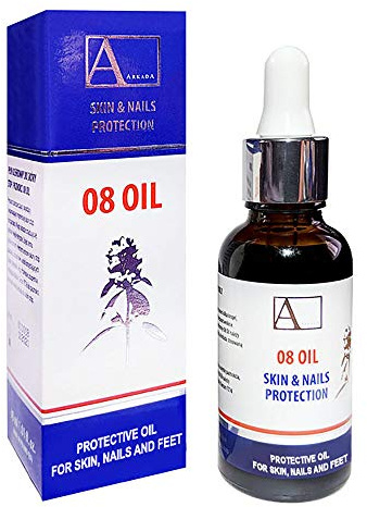 Arkada 08 Oil Olio rigenerante antimicotico protettivo per unghie e piedi Oli naturali Gaia Pure Organics