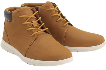 Timberland Graydon Chukka Basic Botas de Moda para Hombre, Amarillo (Wheat Nubuck), 41 EU