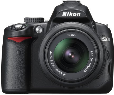 Nikon D5000 12.3 MP DX Digital SLR Camera with 18-55mm f/3.5-5.6G VR Lens and 2.7-inch Vari-Angle LCD (Renewed)