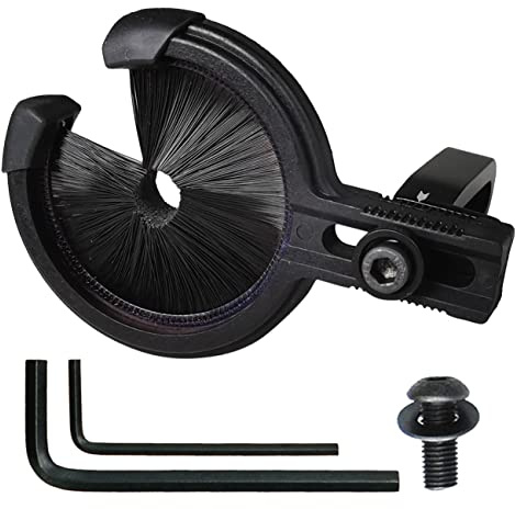 THREE ARCHERS Archery Arrow Rest Brush Capture Arrow Rest for Compound & Recurve Bow Hunting Whisker Arrows Stand Targeting & Hunting Accessories (Fully Enclosed Brush)