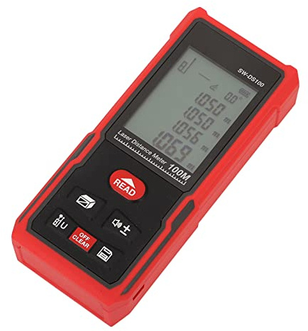 Entfernungsmesser, Tragbarer -Entfernungsmesser mit 2 Mm Genauigkeit, 630 Bis 670 Nm, Schnelle Messung für Gebäude (100m / 328.1ft)
