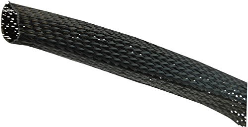 Erweiterbare geflochtene Hülle, Schwarz, 25 m, Ärmelzubehör, 1 Stück