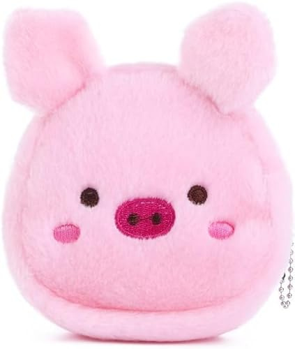 Portamonete in peluche rosa, grazioso portamonete a forma di maiale con cerniera, mini portafoglio con portachiavi, portafogli, custodie per carte e organizer per denaro, portamonete e accessori,