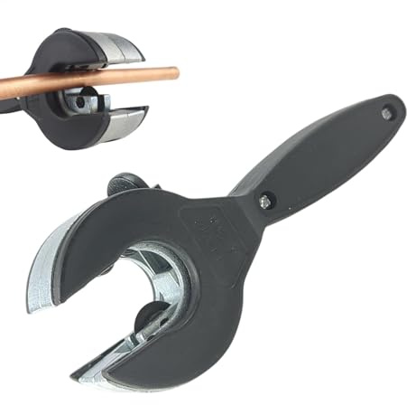 Utensile a cricchetto per taglio dei tubi, utensile per tagliare i tubi, tagliatubi da 1/4 a 7/8 a quarti tagliatubi a cricchetto, taglierina per tubi compatta utensile da taglio 2 in 1 per