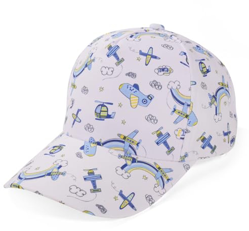 Jupsk Basebollkeps för barn, justerbar basebollkeps för barn för småbarn flickor pojke, 50+ UPF bomull barn snapback-keps mjuk lätt justerbar hatt för 2-6 år